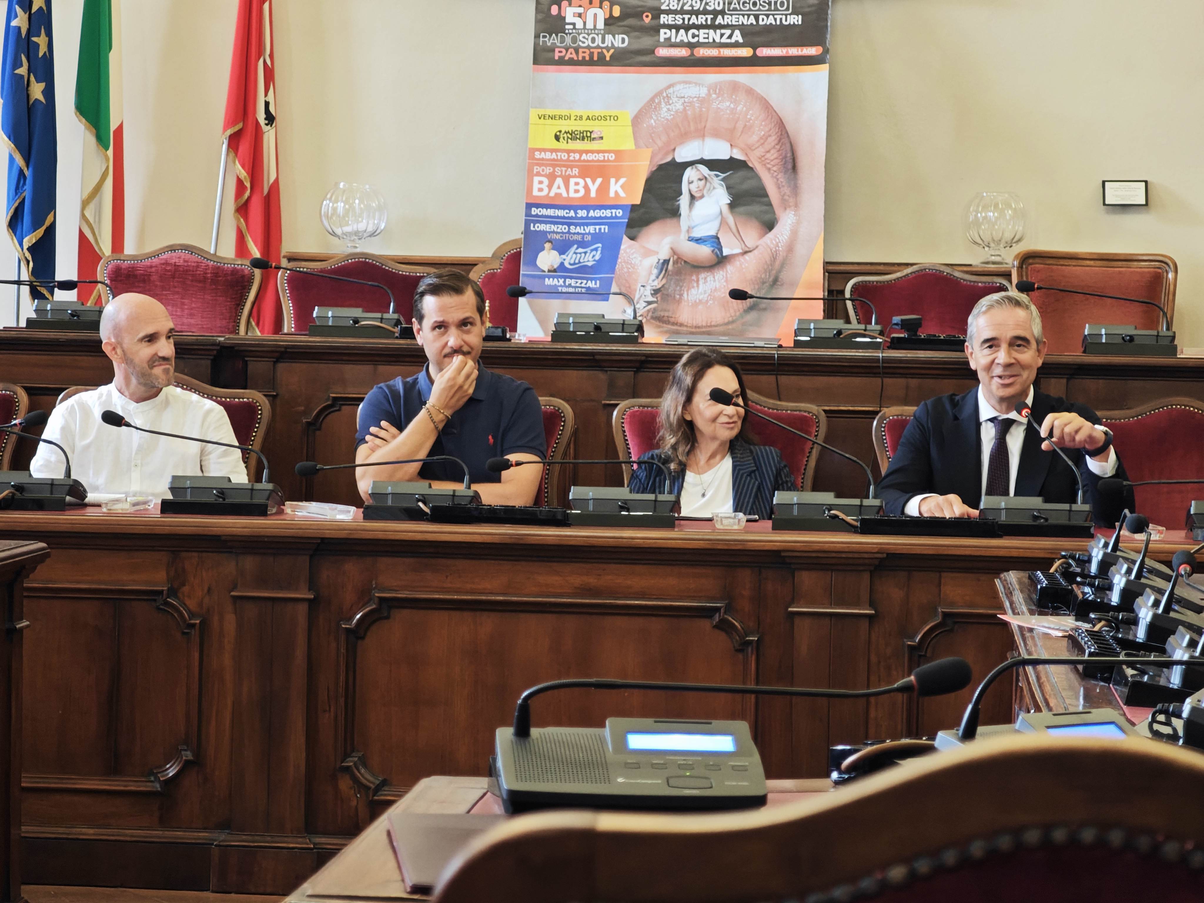 L'intervento del vicedirettore generale della Banca, Pietro Boselli. Alla sua destra, Rita Nigrelli, Simone Fornasari e Mirko Rossi