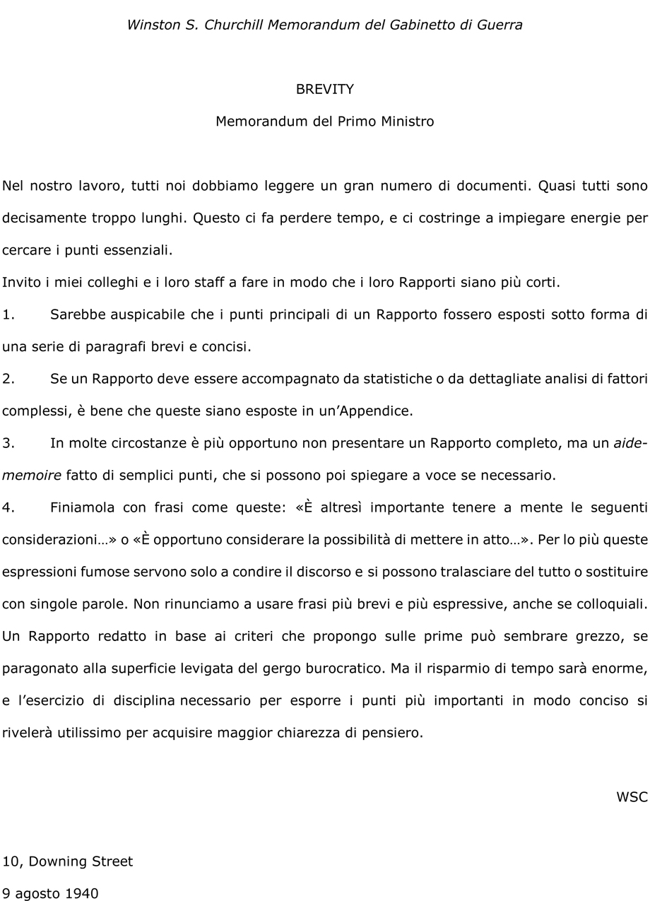 CONCISIONE, PROPRIETA' DI LINGUAGGIO E SINTESI