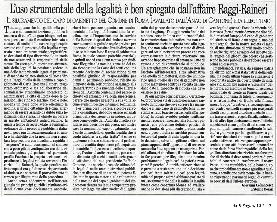 Il Foglio, 16.3.'17