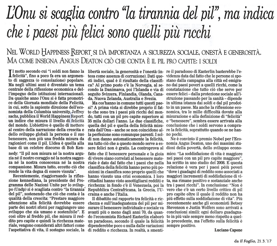 IL FOGLIO, 21.3.'17