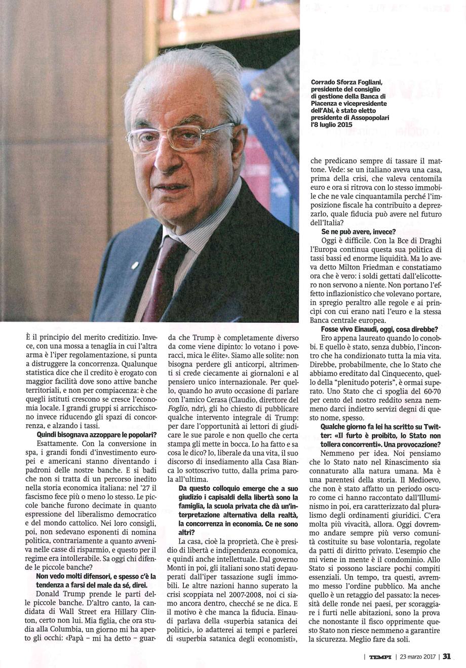 LA GRANDE FINANZA DETESTA LA LIBERTA'