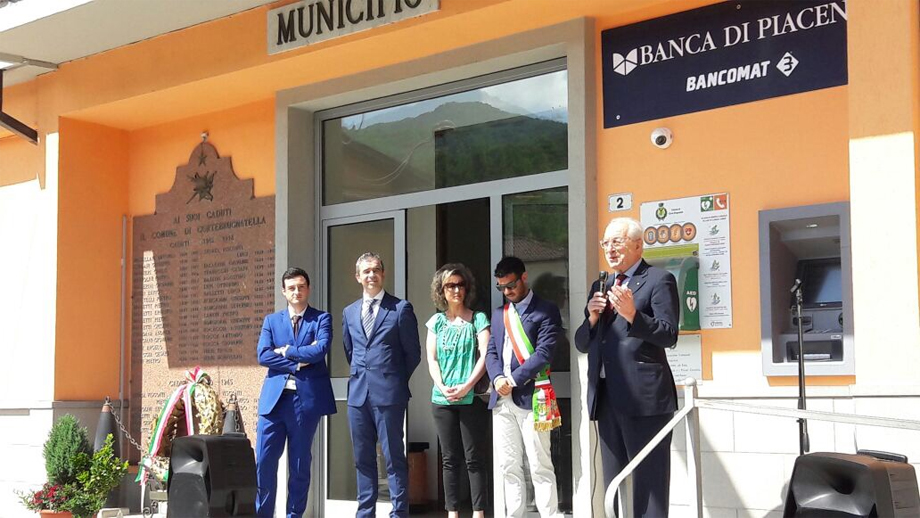 INAUGURATO IL NUOVO BANCOMAT DELLA BANCA DI PIACENZA A MARSAGLIA