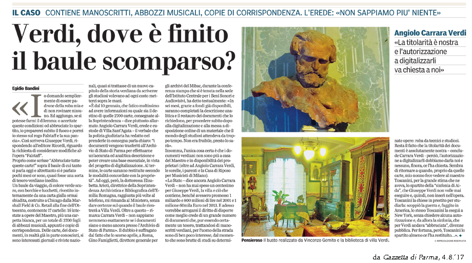 LA GAZZETTA DI PARMA, 4.8.'17