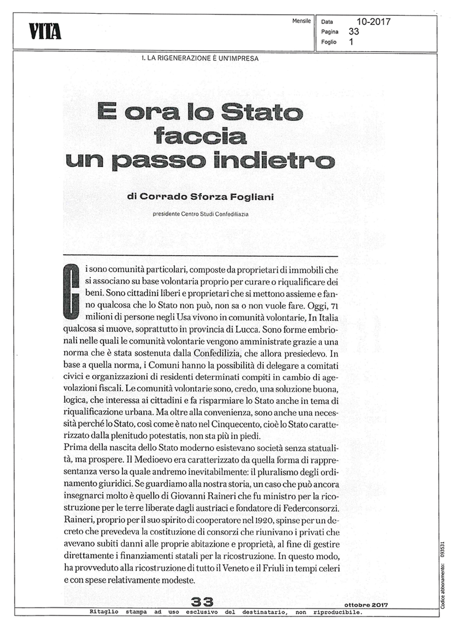 E ora lo stato faccia un passo indietro