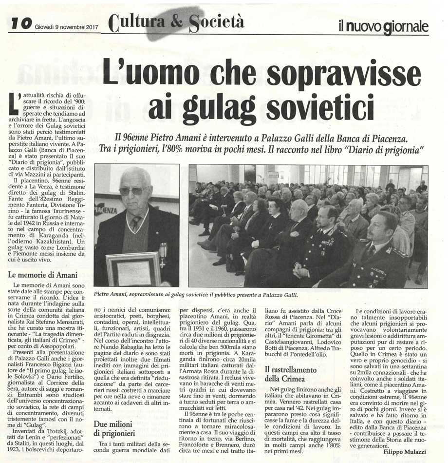 il nuovo giornale, 9.11.'17