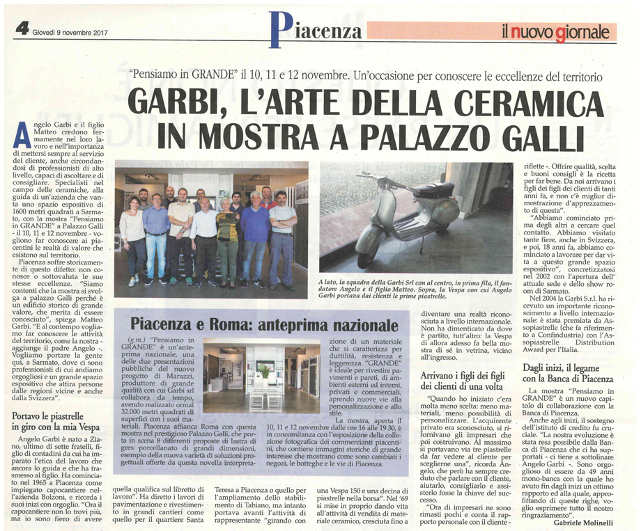 GARBI: "ORGOGLIOSO DI ESSERE DA 49 ANNI MONO-BANCA"