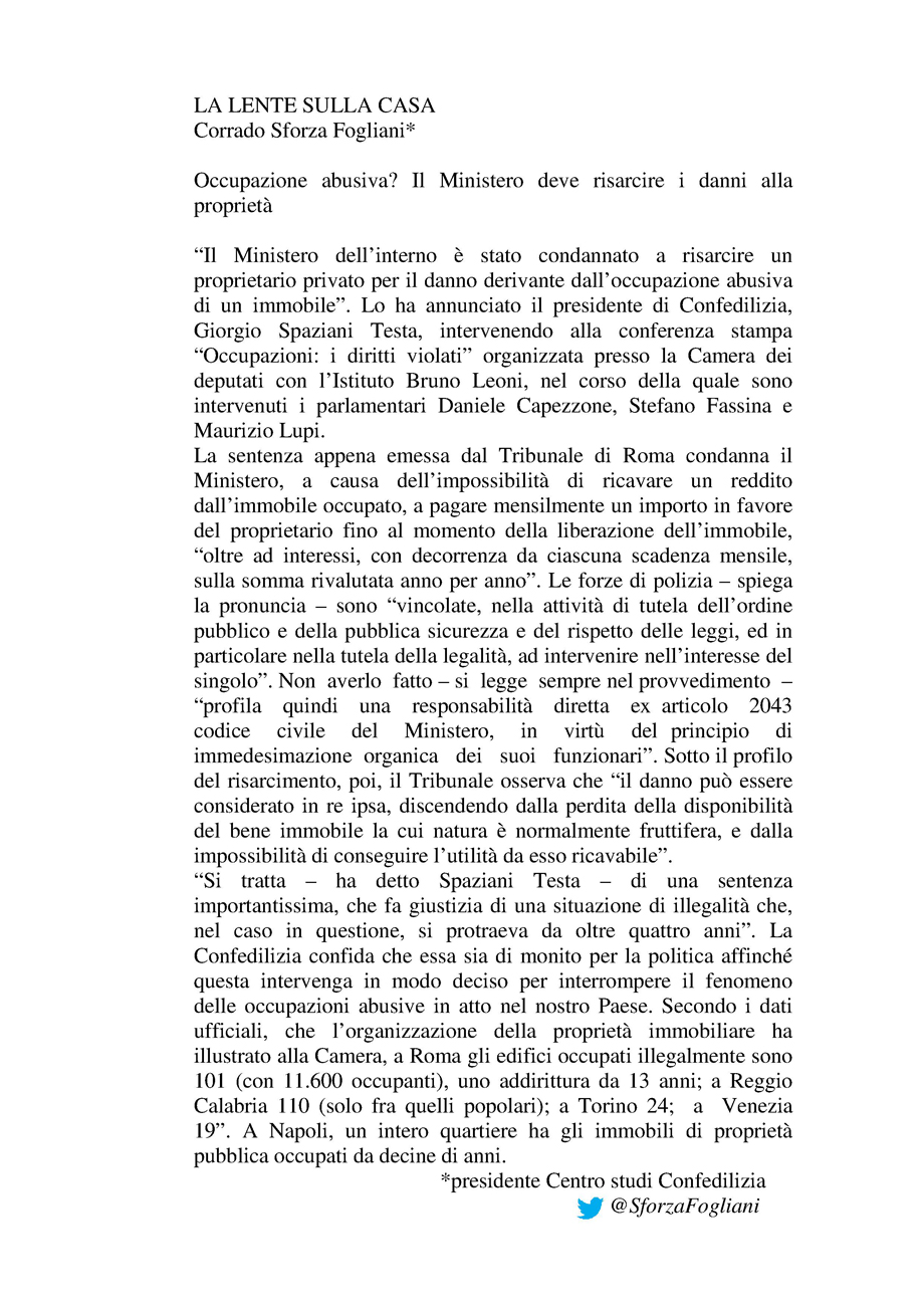 Occupazione abusiva?