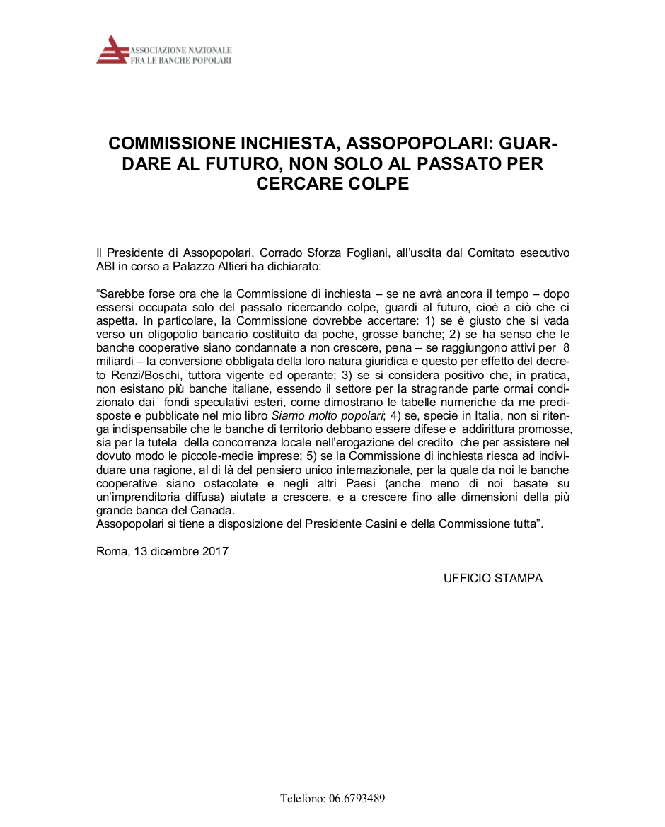 CS ASSOPOPOLARI 13.12.2017