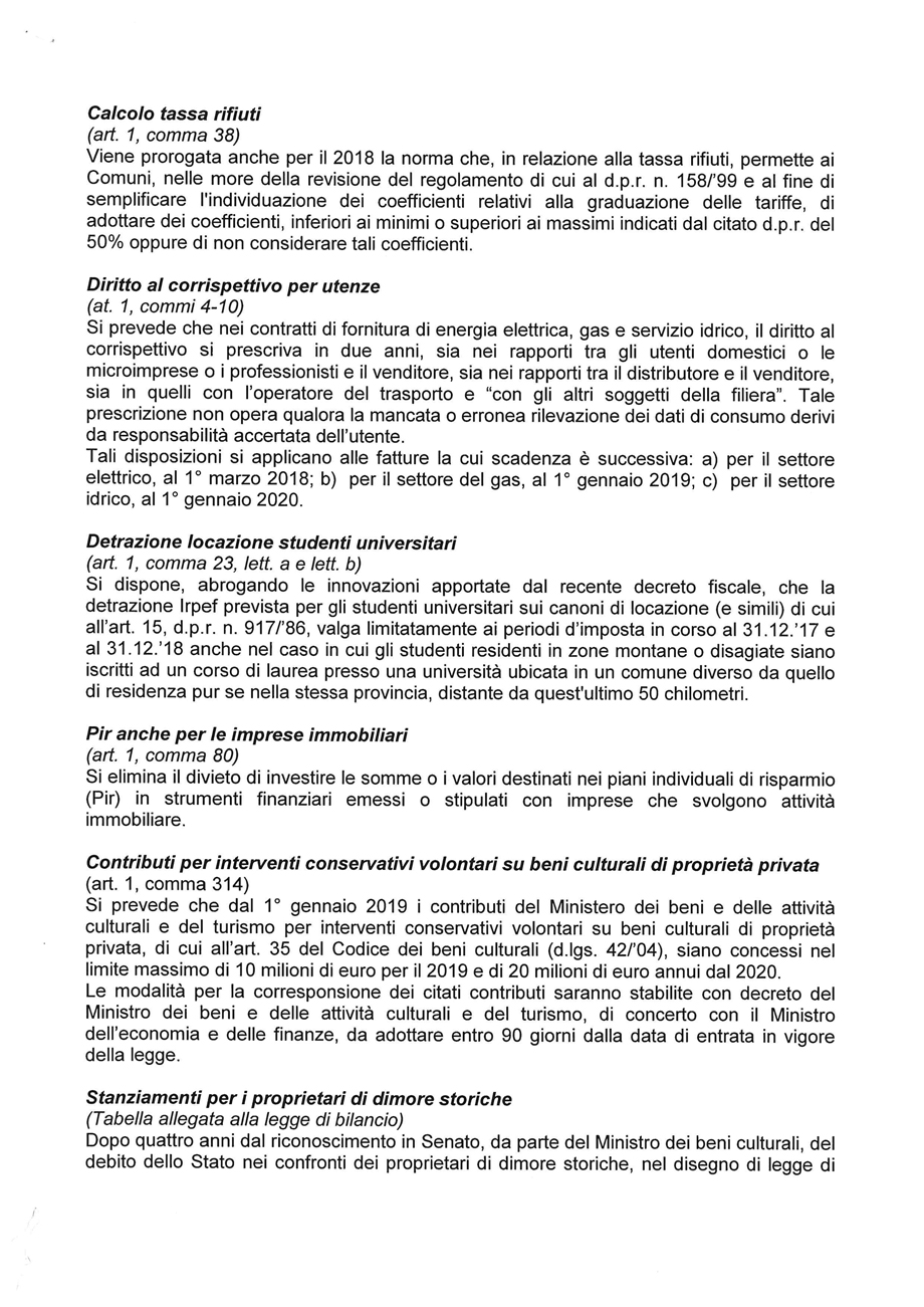 LEGGE DI BILANCIO 2018, LE NOVITà PER IL SETTORE IMMOBILIARE