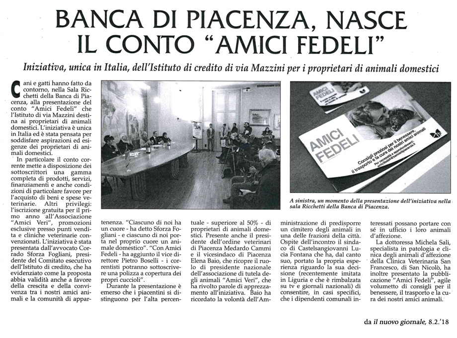 il nuovo giornale, 8.2.'18