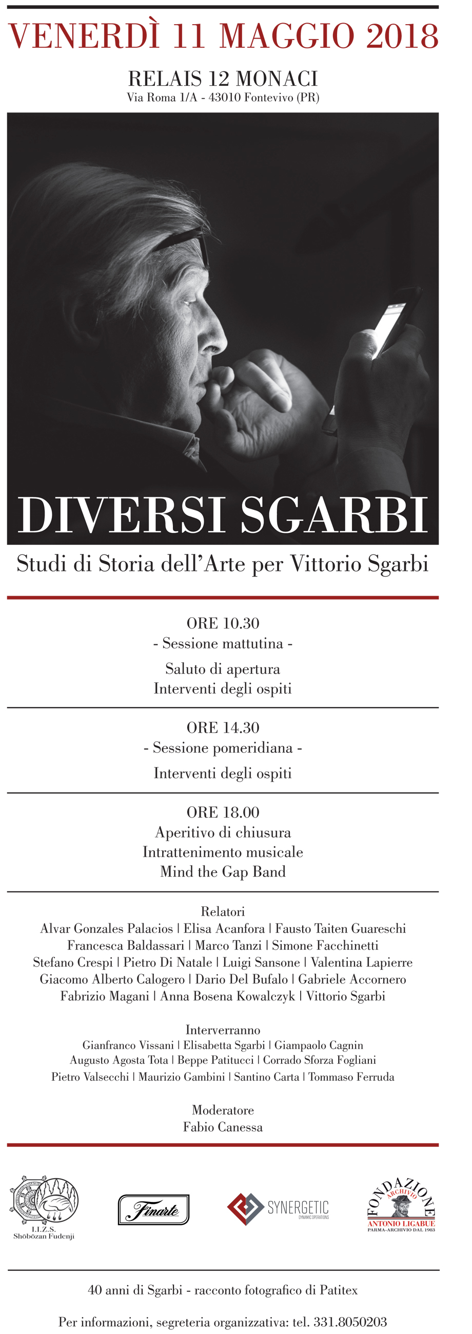 Il Presidente Sforza Fogliani all'evento per il compleanno di Sgarbi