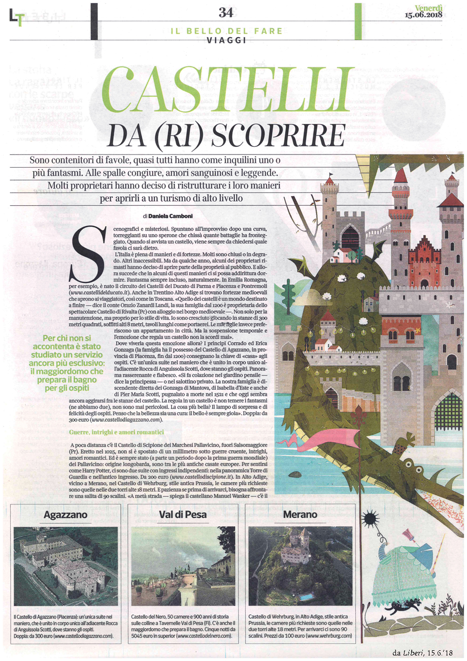 Il castello di Agazzano sul Corsera