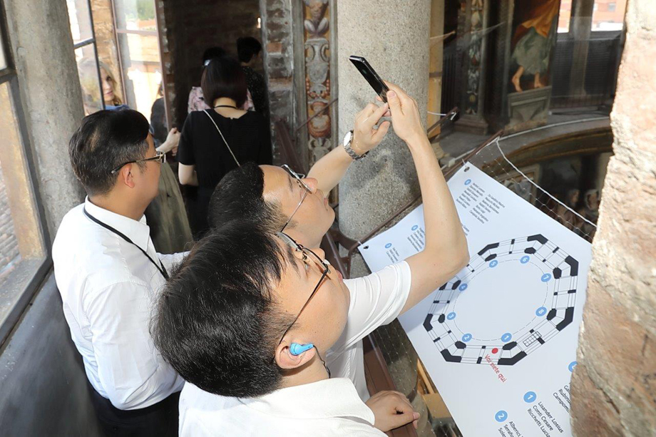 Parentesi culturale per la delegazione cinese di Jiangbei con la visita agli affreschi di Santa Mari