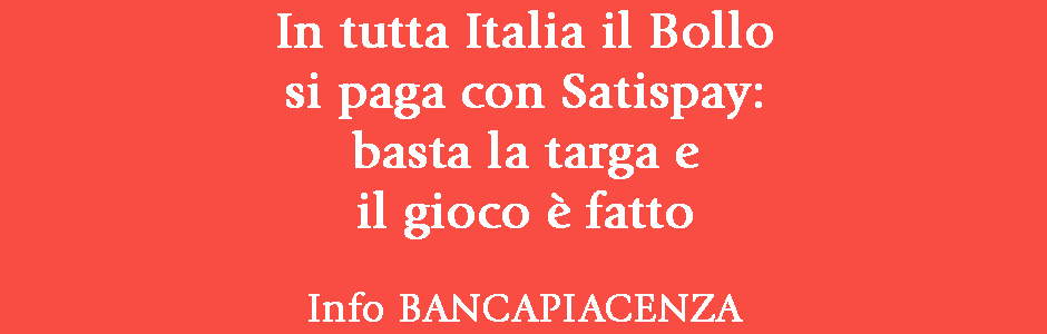 In tutta Italia il bollo si paga con Satispay: basta la targa e il gioco è fatto
