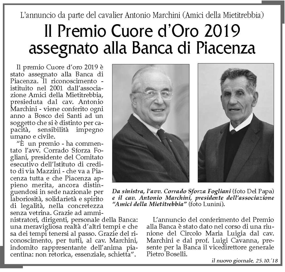 il nuovo giornale, 25.10.'18