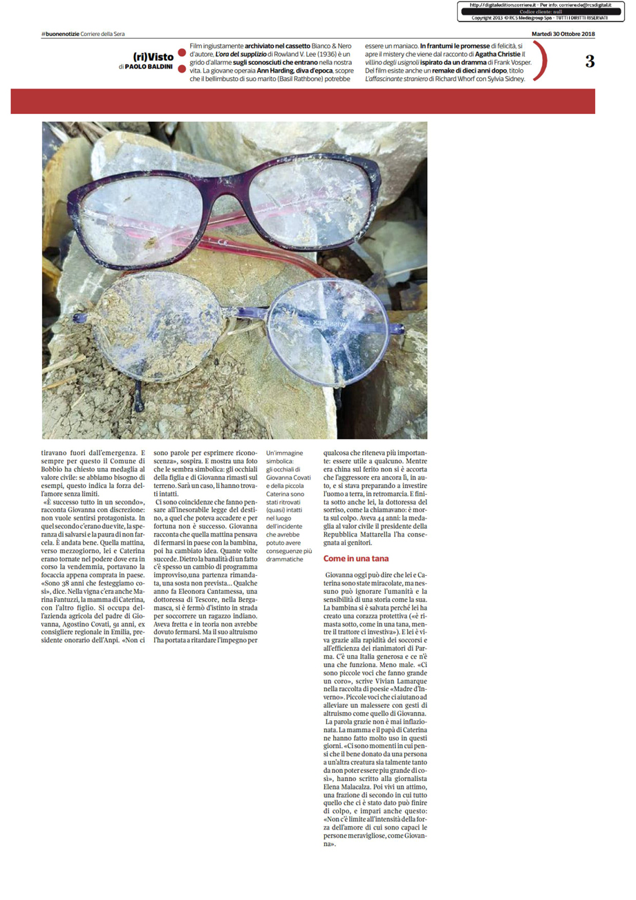 L'INCIDENTE DEL NOTAIO COVATI SUL SUPPLEMENTO "BUONENOTIZIE" DEL CORSERA