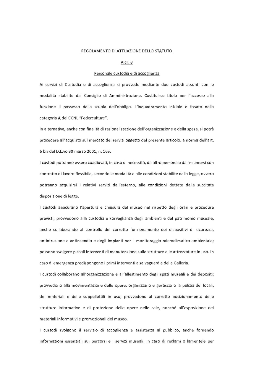 La Galleria Ricci Oddi cerca un custode