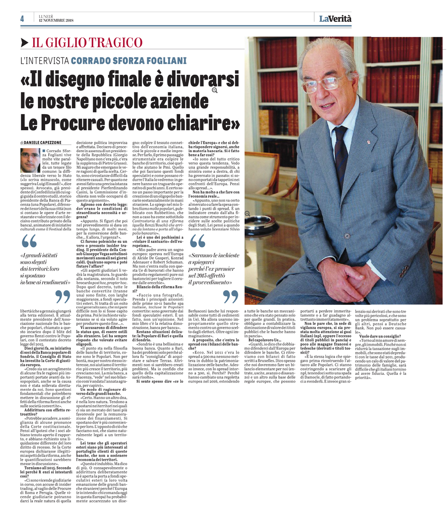 «Il disegno finale è divorarsi le nostre piccole aziende Le Procure devono chiarire»