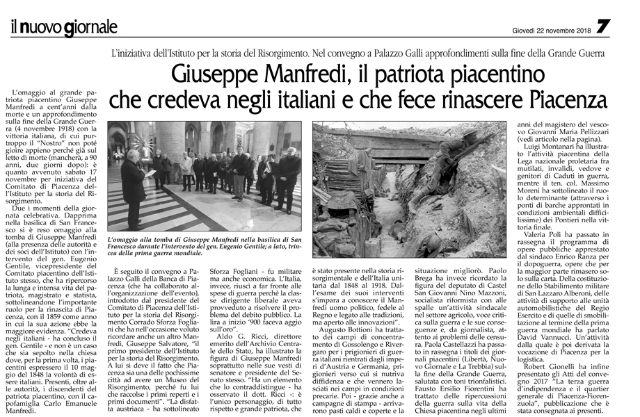 il nuovo giornale, 22.11.'18