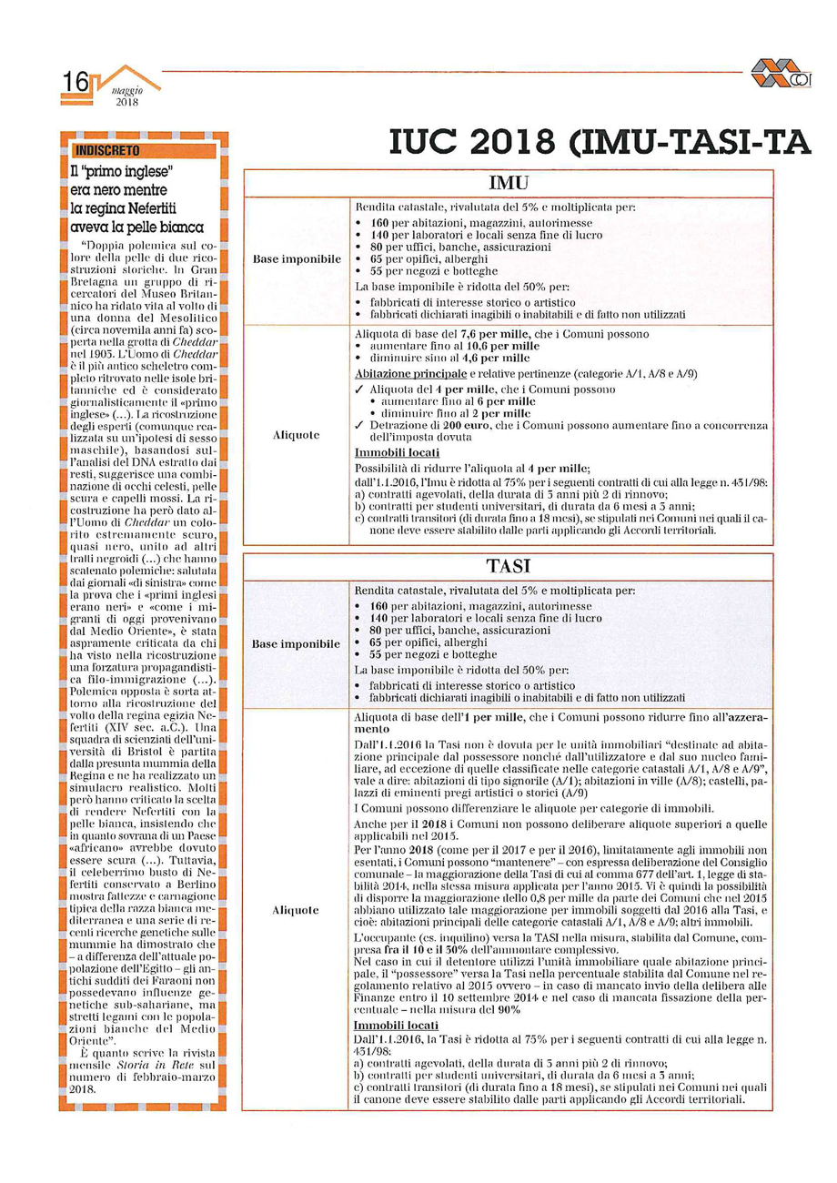 IUC 2018 (IMU-TASI-TARI), QUANTO SI PAGA