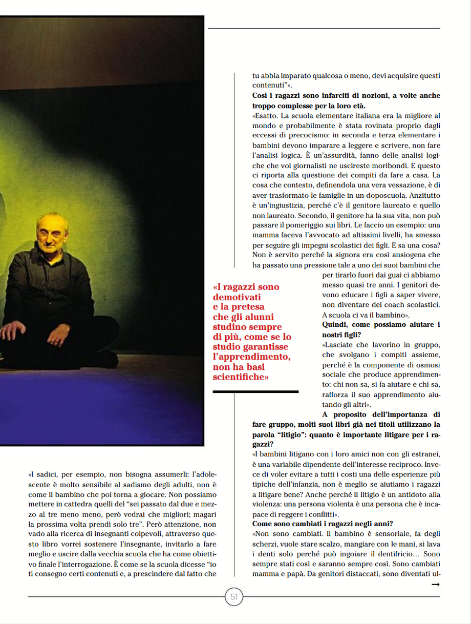 Intervista al piacentino Daniele Novara su 7