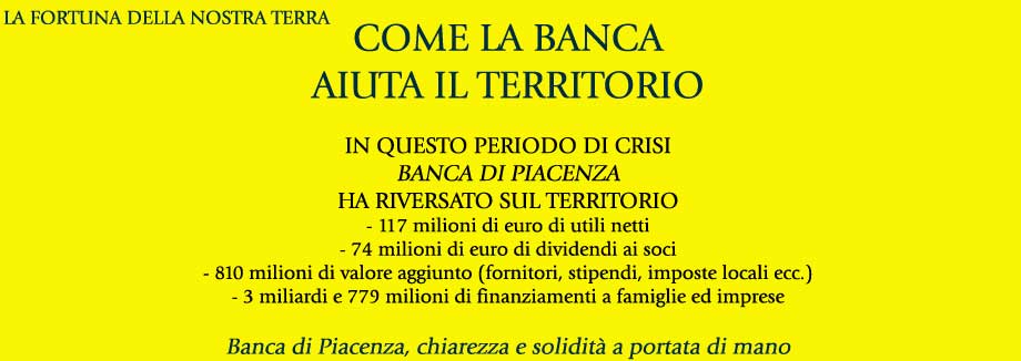 COME LA BANCA AIUTA IL TERRITORIO