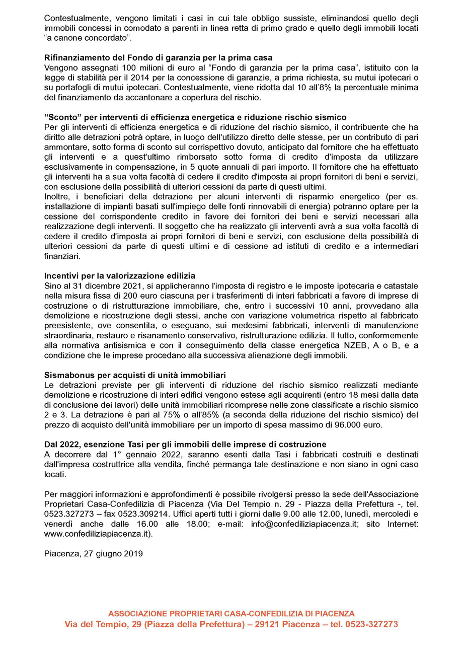 DECRETO CRESCITA, LE NOVITÀ PER LA CASA E IL SETTORE IMMOBILIARE