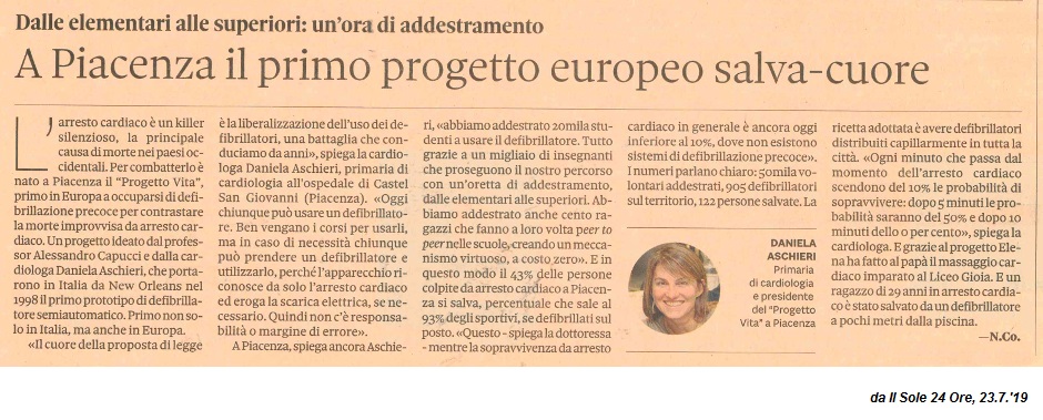 A Piacenza il Primo Progetto europeo salva-cuore