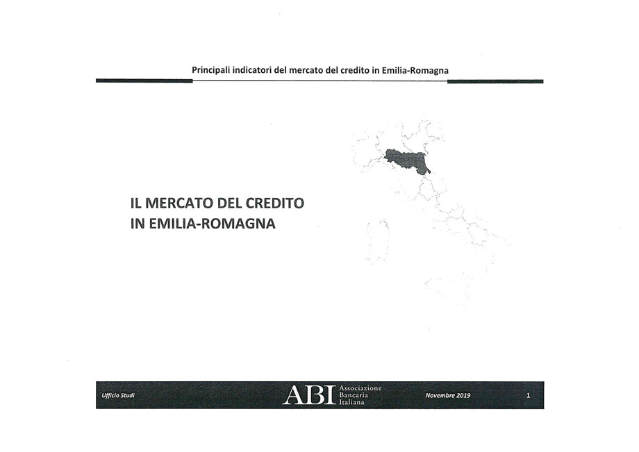 Il mercato del credito in Emilia-Romagna