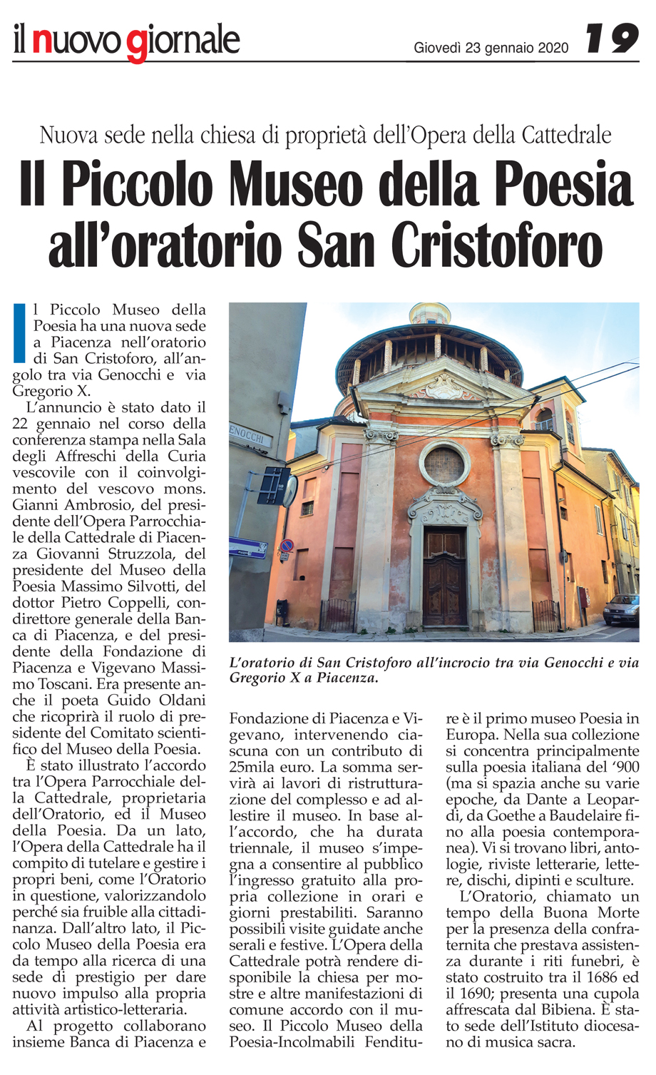 il nuovo giornale, 23.1.'20