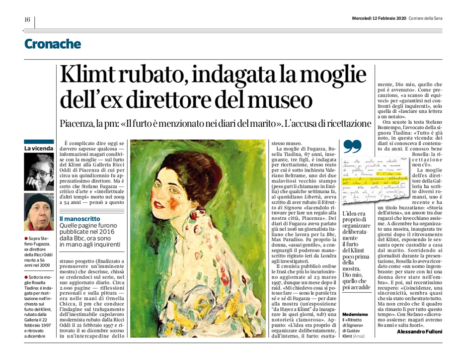 Una nuova pista per il Klimt rubato