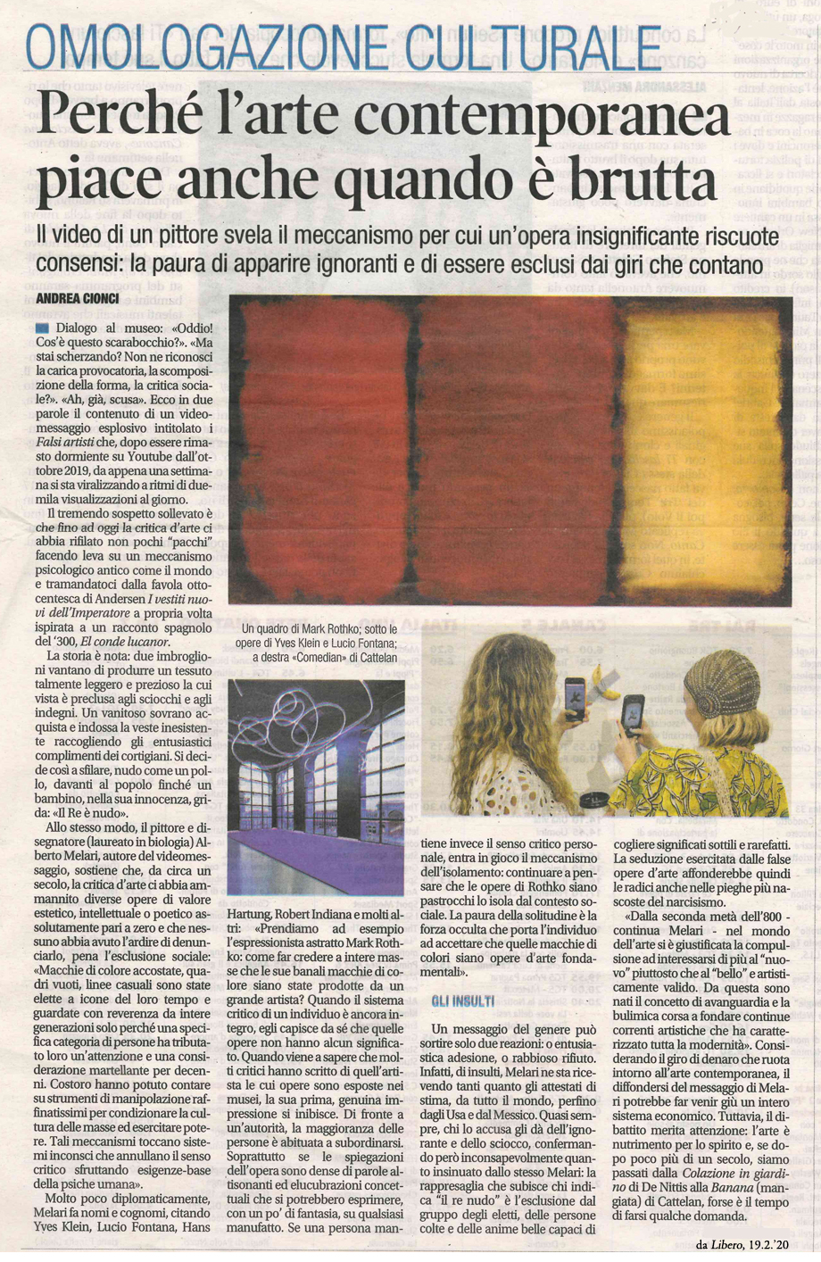 Perché l'arte contemporanea piace anche quando è brutta