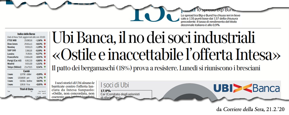 Corriere della Sera, 21.2.'20
