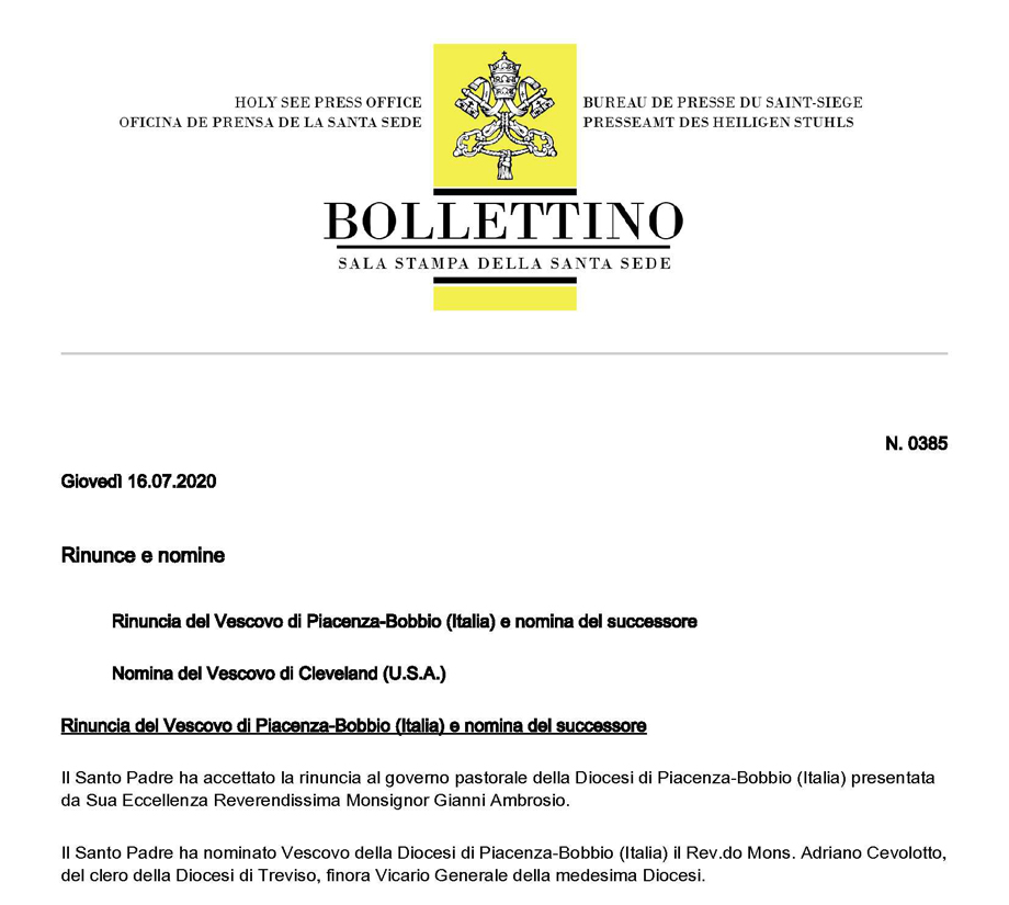 Bollettino della Santa Sede