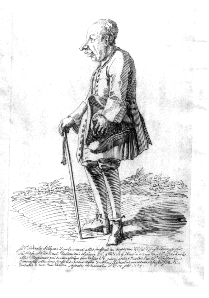 Caricatura Cardinale Alberoni