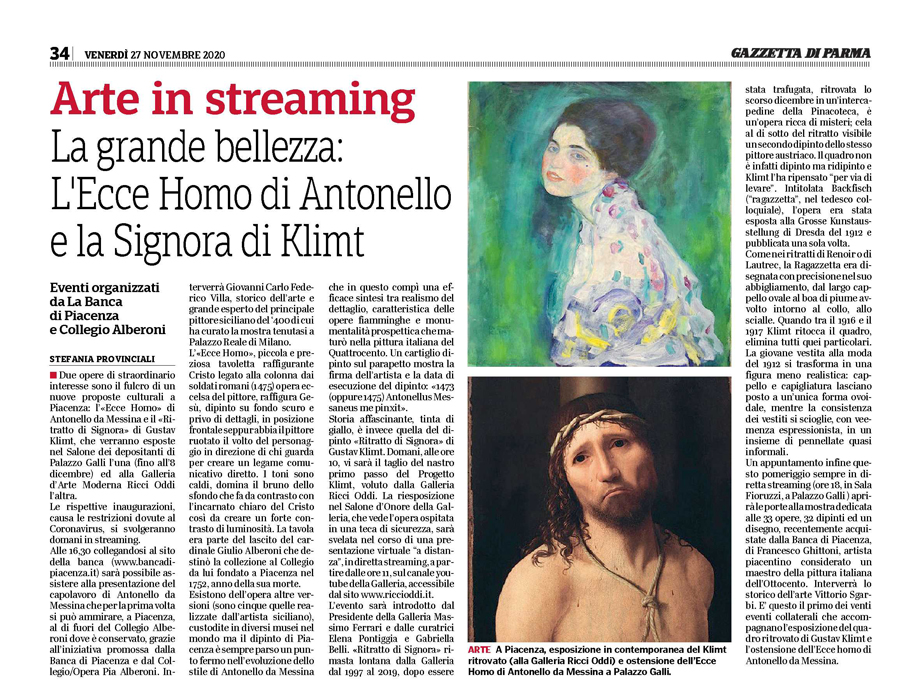 Gazzetta di Parma, 27.11.'20