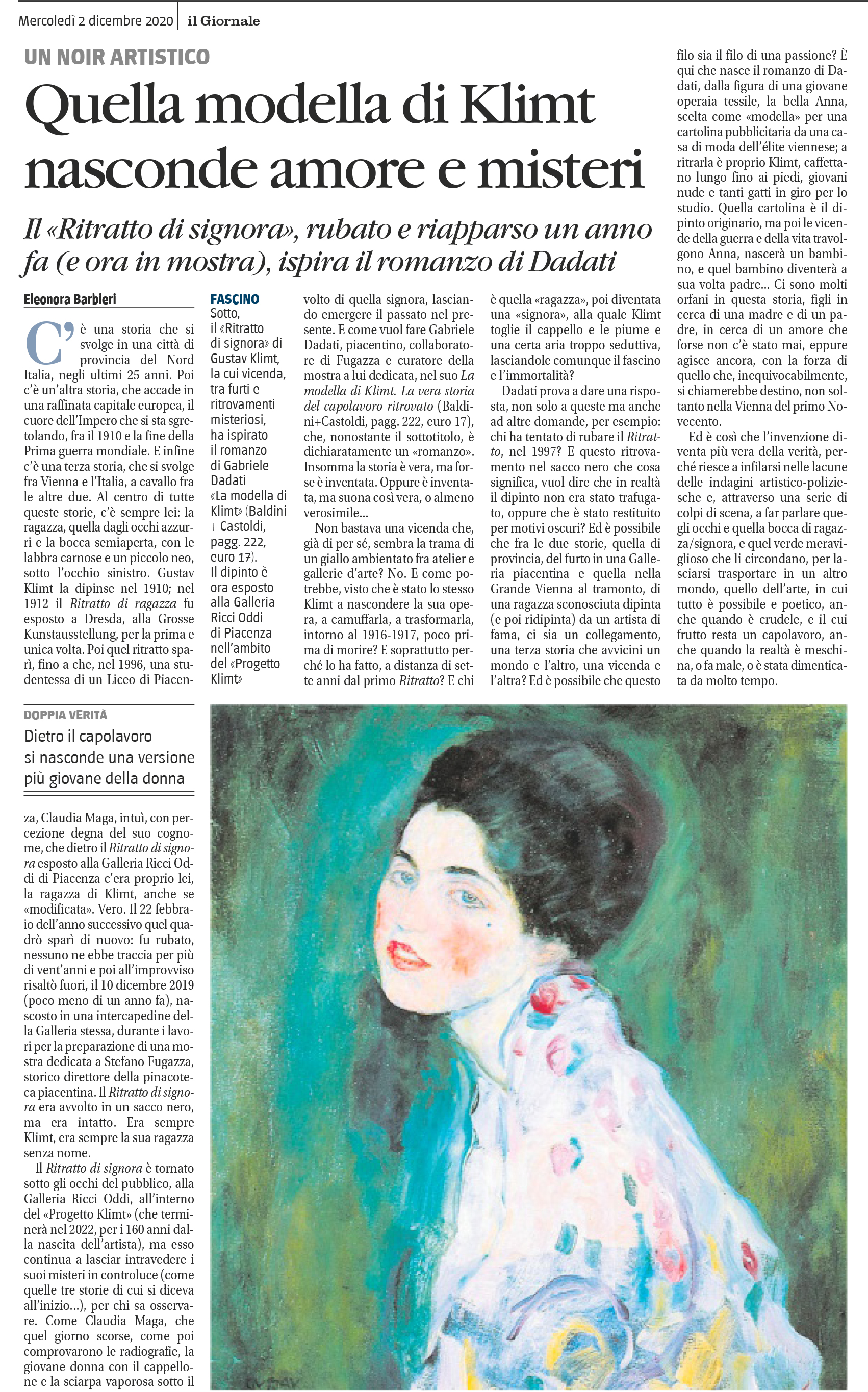 Il Giornale, 2.12.'20