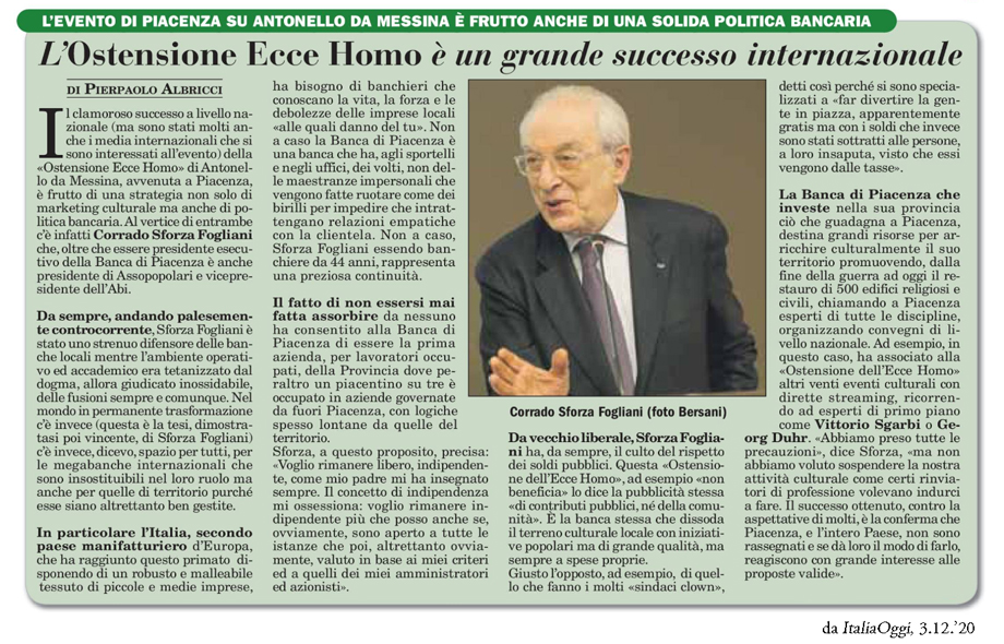 SFORZA E LA BANCA DI PIACENZA