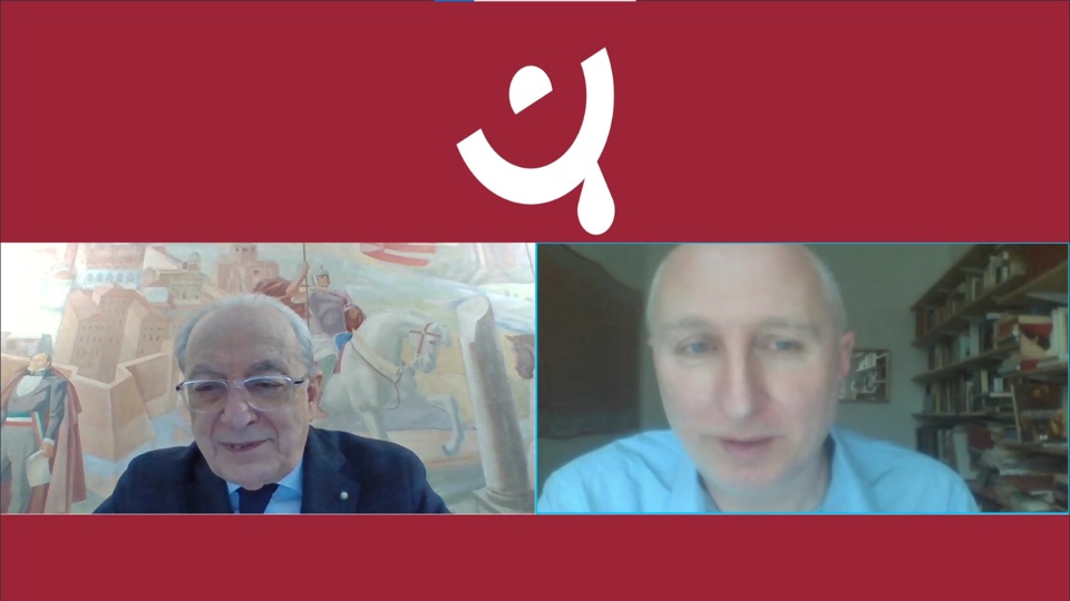 Sforza Fogliani ha presentato il libro strenna 2020 in dialogo con l'autore Marcello Simonetta, coll