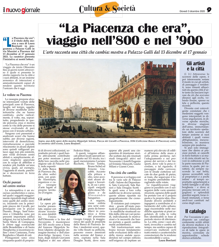 LA PIACENZA CHE ERA, VIAGGIO NELL'800 E NEL '900