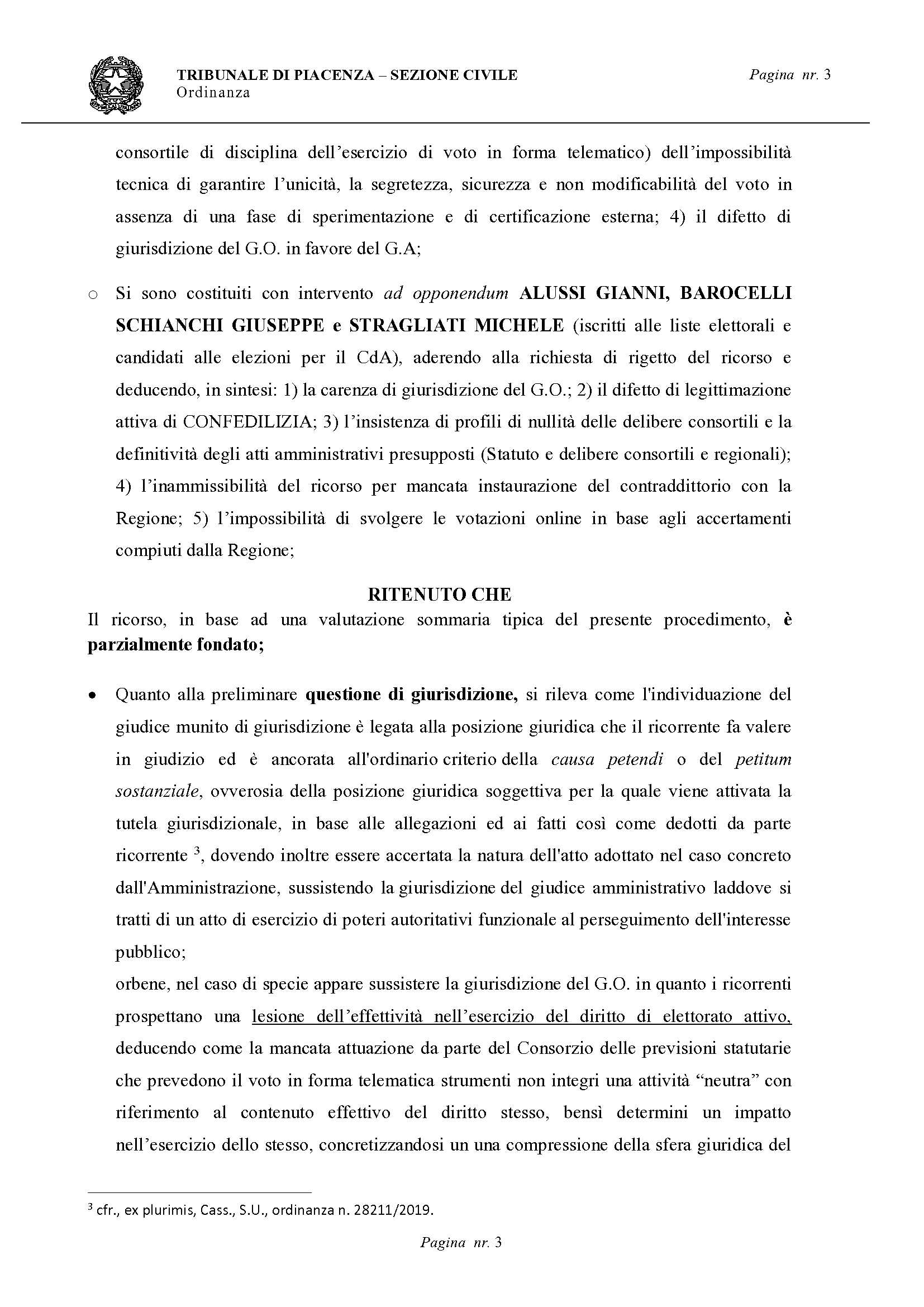 CONFERMATA LA SOSPENSIONE DELLE ELEZIONI DEL CONSORZIO BONIFICA