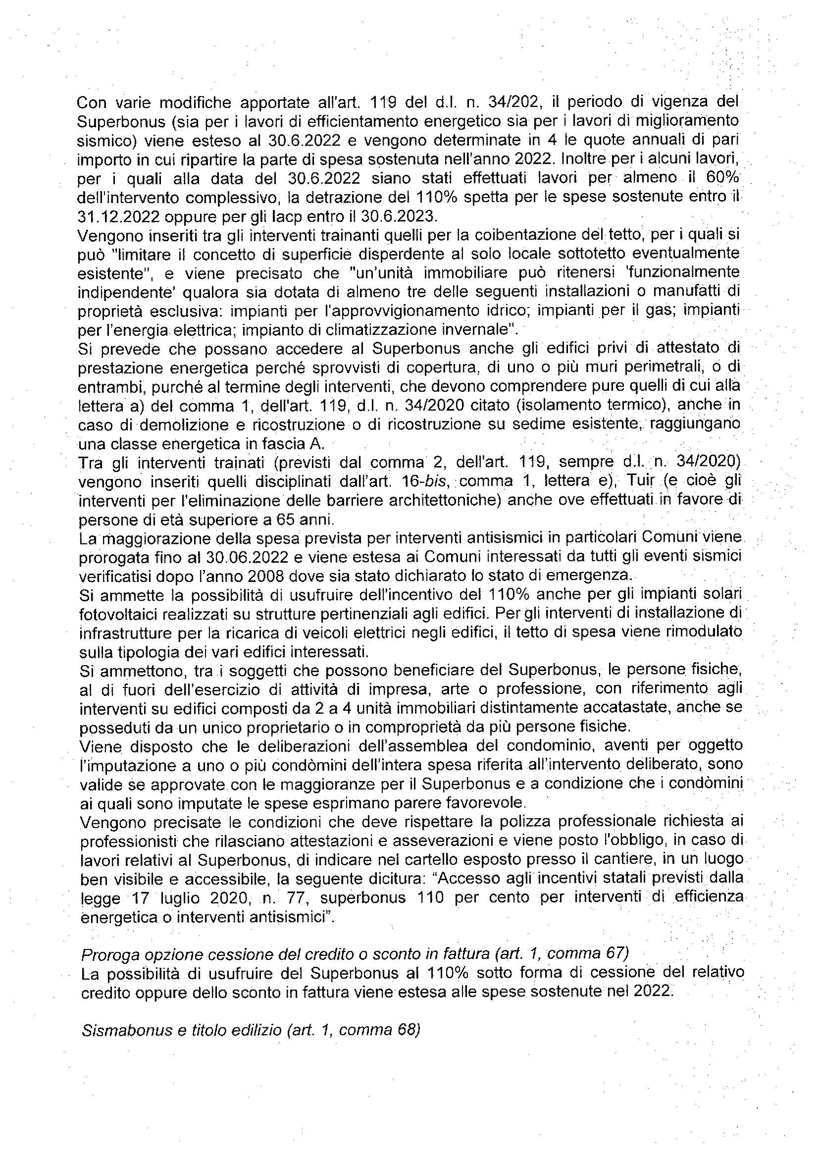 LEGGE DI BILANCIO - LE NORME DI MAGGIORE INTERESSE