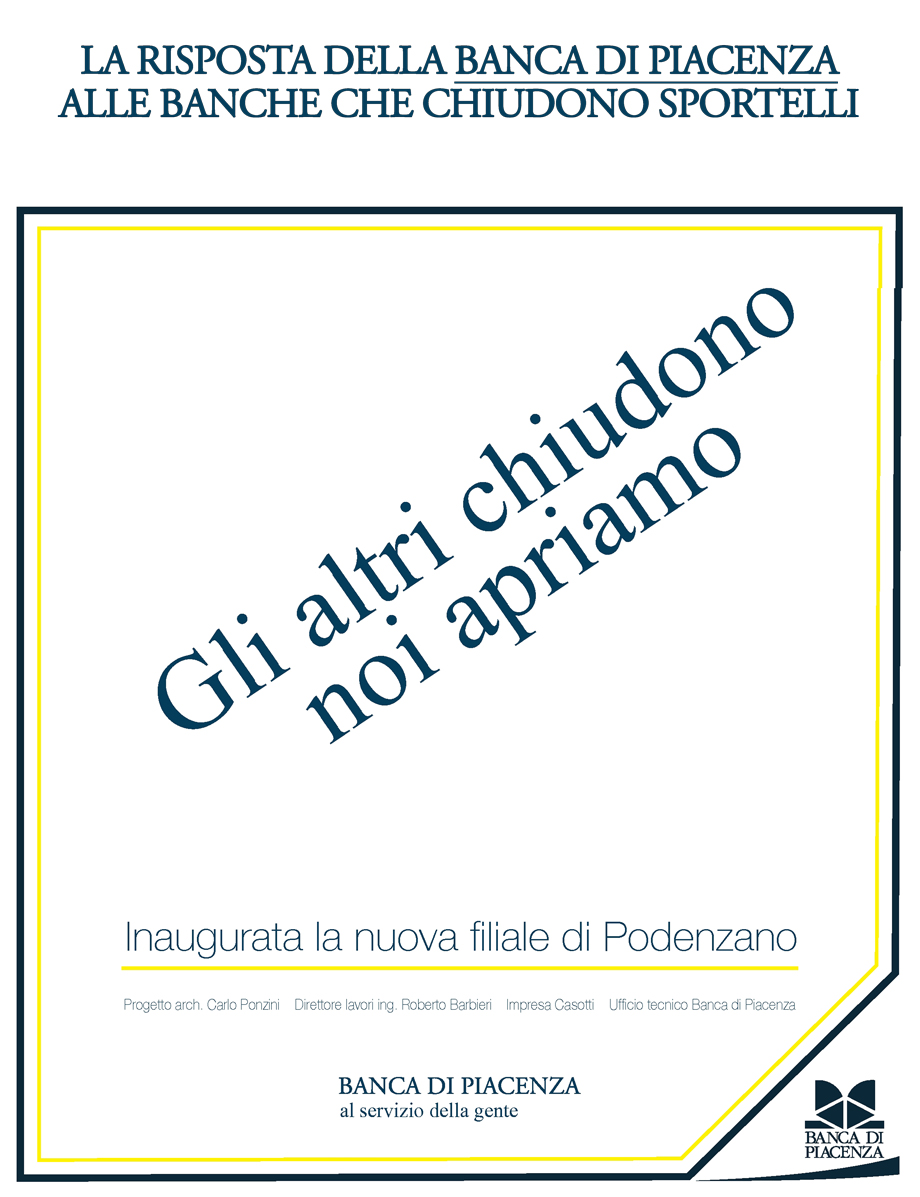 GLI ALTRI CHIUDONO NOI APRIAMO