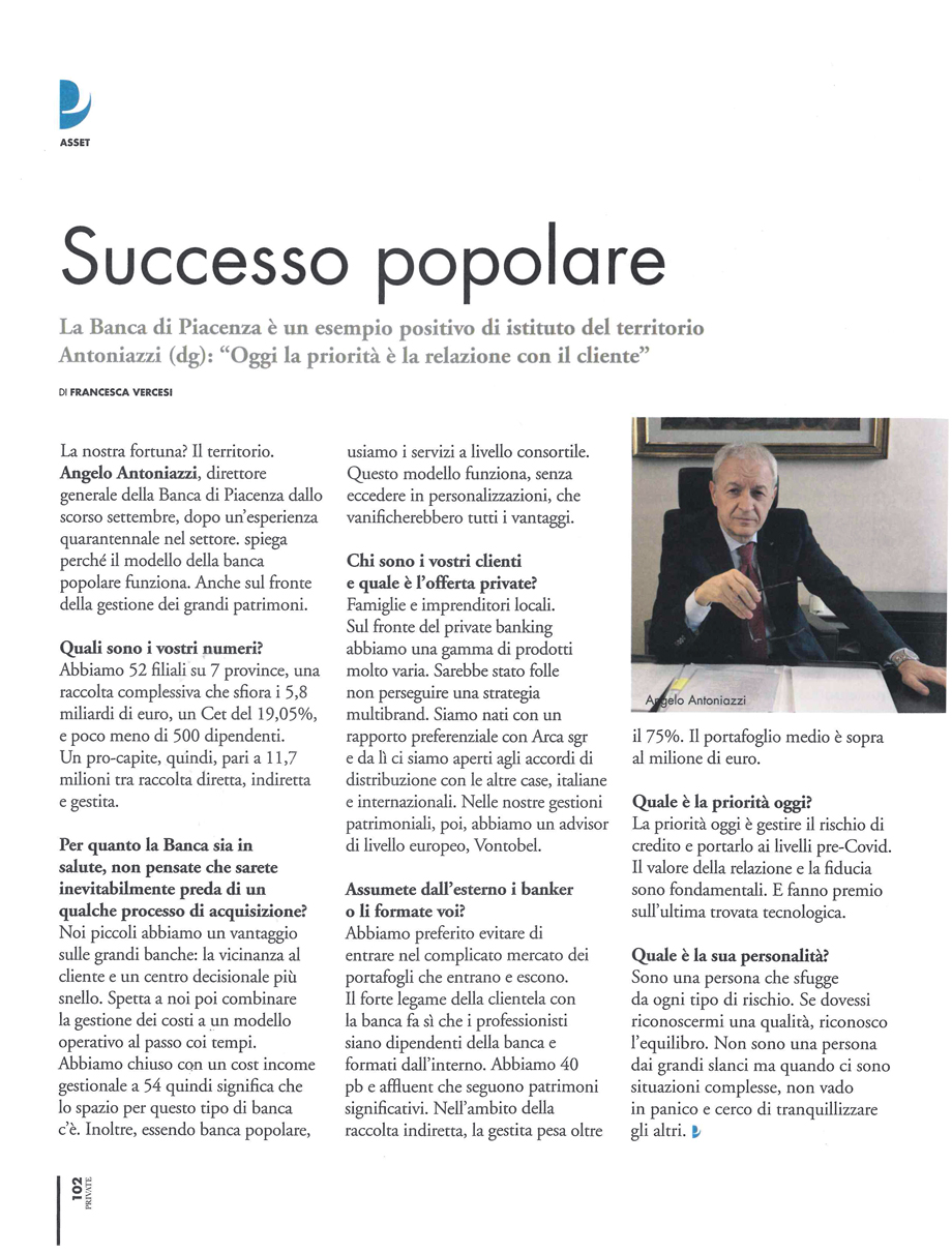 SUCCESSO POPOLARE