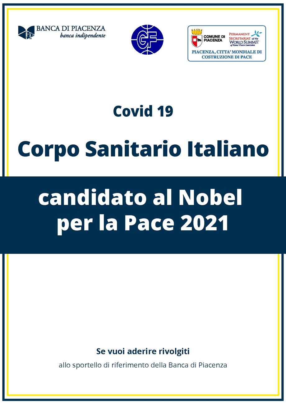 CORPO SANITARIO ITALIANO CANDIDATO AL NOBEL PER LA PACE 2021