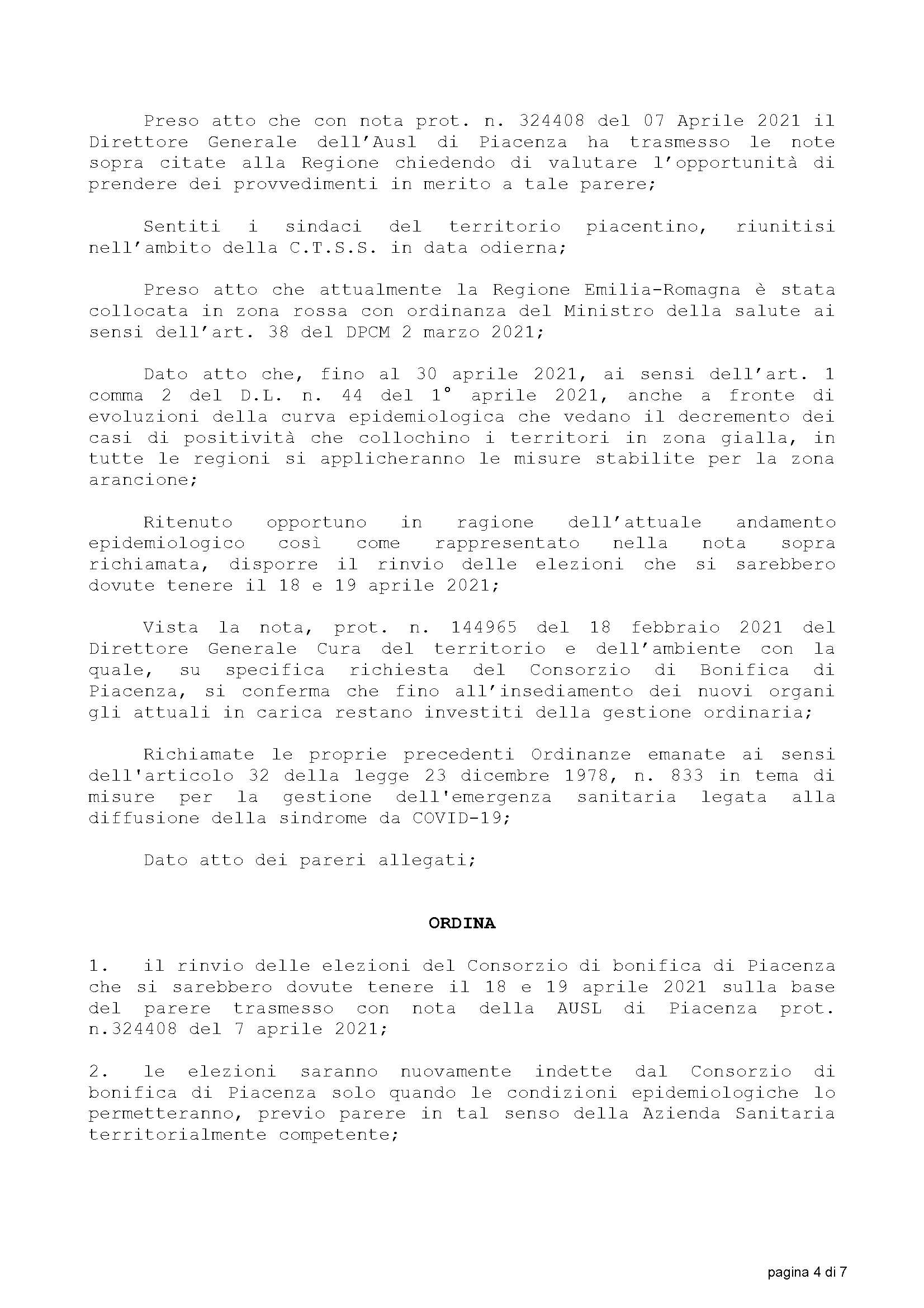 RINVIATE LE ELEZIONI DEL CONSORZIO DI BONIFICA DECRETO DELLA REGIONE