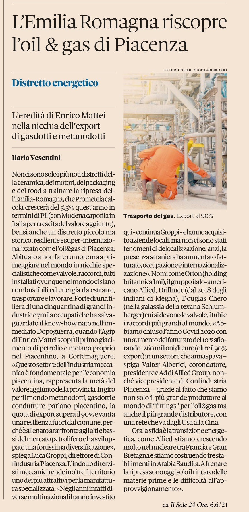 L'EMILIA ROMAGNA RISCOPRE L'OIL & GAS DI PIACENZA