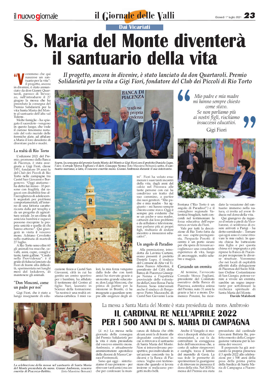 in nuovo girnale s. maria del monte 21
