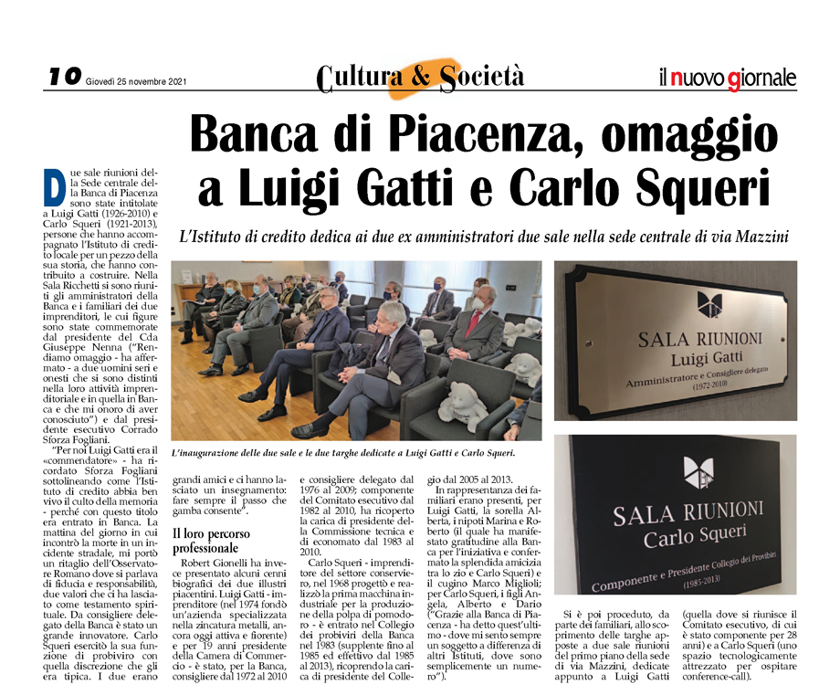 il nuovo giornale, 25.11.'21