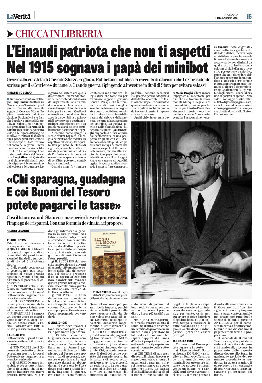 CHICCA IN LIBRERIA, L'EINAUDI DI SFORZA